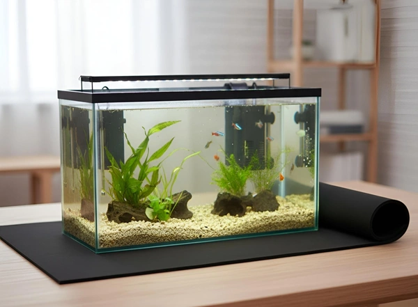 Premium Anti-Slip Aquarium Base Mat for Fish Tanks | 2 Feet Height | Shock-Absorbing, Waterproof & Vibration-Proof Pad - 2 Feet Height - Running Feet(Length)