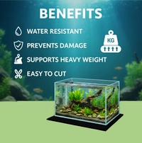 Premium Anti-Slip Aquarium Base Mat for Fish Tanks | 2 Feet Height | Shock-Absorbing, Waterproof & Vibration-Proof Pad - 2 Feet Height - Running Feet(Length)