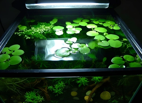 Aquarium Plants Amazon Frogbit Floating Aquarium Plant Live | Fast-Growing, Easy Care, Natural Cover for Fish & Shrimp - Medium
