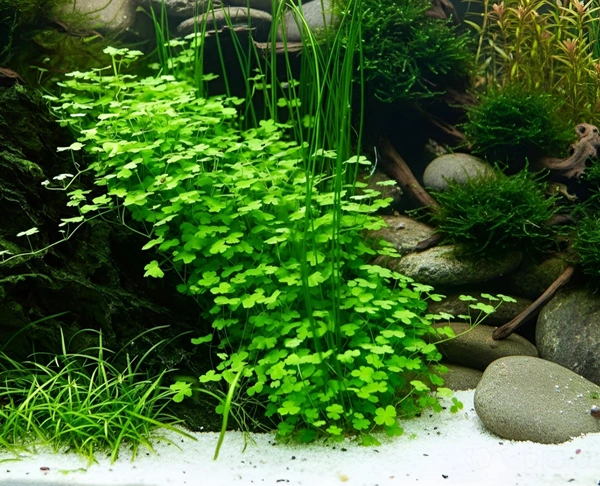 Aquarium Plants Hydrocotyle Tripartita Japan Live Aquarium Plant Compact Foreground Carpet Plant - 1 Pack