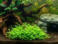 Aquarium Plants Hydrocotyle Tripartita Japan Live Aquarium Plant Compact Foreground Carpet Plant - 1 Pack