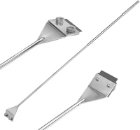 Stainless Steel Aquarium Algae Scraper with Razor Blade | Heavy-Duty Glass Cleaner Tool for Fish Tanks