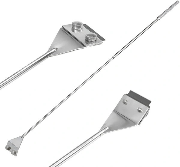 Stainless Steel Aquarium Algae Scraper with Razor Blade | Heavy-Duty Glass Cleaner Tool for Fish Tanks