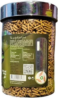 WA AROWANA NUTRI STICKS | FOOD FOR AROWANA FISH | 200GM/500ML  - 200 GM