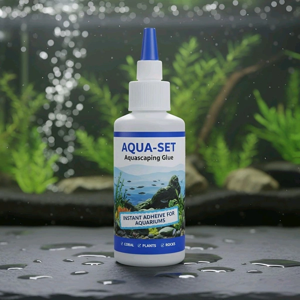 Aqua Green Pet Aquascaping Glue: Secure & Safe Adhesive for Aquariums - Bonds Corals, Plants & Rocks - 4 Gm