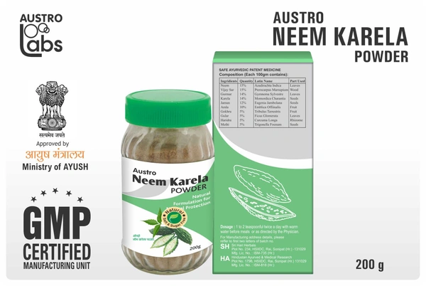NEEM KARELA POWDER - 200 gm