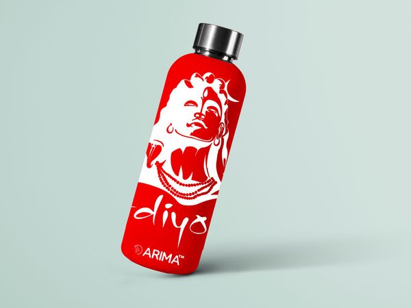 ARIMA 980ml Arima UV & 3D Printed - Adhiyogi - Red - RED, https://youtu.be/Dgdem09WjXg, 0.32