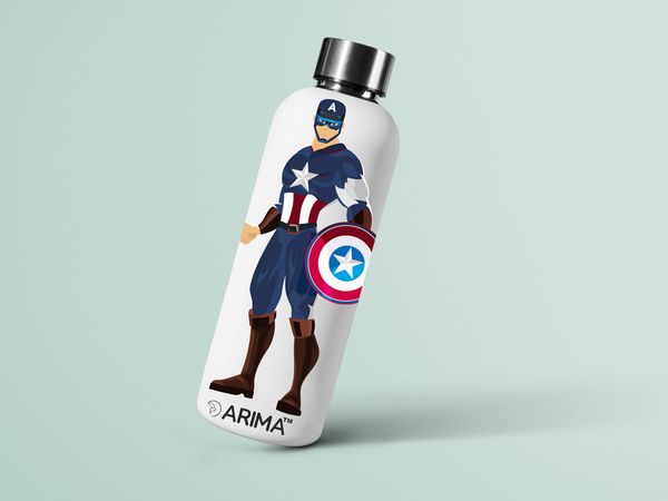 ARIMA 980ml Arima UV & 3D Printed - Captain America - White - WHITE, https://youtu.be/Dgdem09WjXg, 0.32