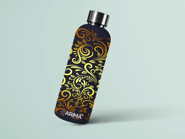 ARIMA 980ml Arima UV & 3D Printed - Gold Floral - Black - BLACK, https://youtu.be/Dgdem09WjXg, 0.32