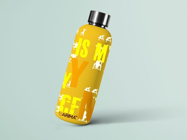 ARIMA 980ml Arima UV & 3D Printed - Gym - Energy- Women - Yellow - YELLOW, https://youtu.be/Dgdem09WjXg, 0.32