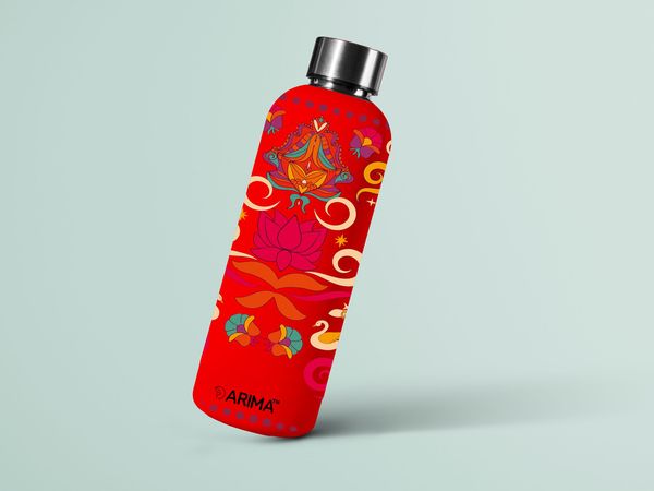 ARIMA 980ml Arima UV & 3D Printed -Lotus & Ducks - Red - RED, https://youtu.be/Dgdem09WjXg, 0.32