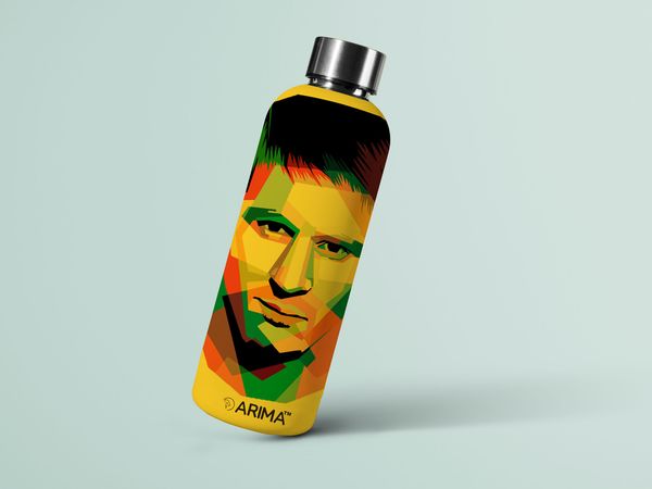 ARIMA 980ml Arima UV & 3D Printed - Messi Face - Yellow - YELLOW, https://youtu.be/Dgdem09WjXg, 0.32