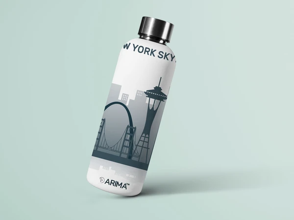 ARIMA 980ml Arima UV & 3D Printed - Newyork on Bridge - White - WHITE, https://youtu.be/Dgdem09WjXg, 0.32