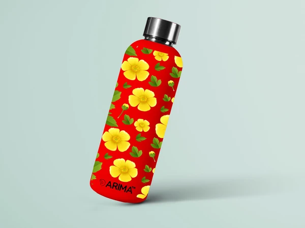 ARIMA 980ml Arima UV & 3D Printed - Yellow Budding Flowers - Red - RED, https://youtu.be/Dgdem09WjXg, 0.32