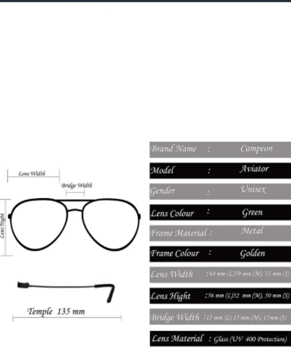 PIRASO Aviator Sunglasses - 40