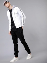 HIGHLANDER Full Sleeve Colorblock Men Jacket - M, White