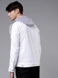 HIGHLANDER Full Sleeve Colorblock Men Jacket - M, White
