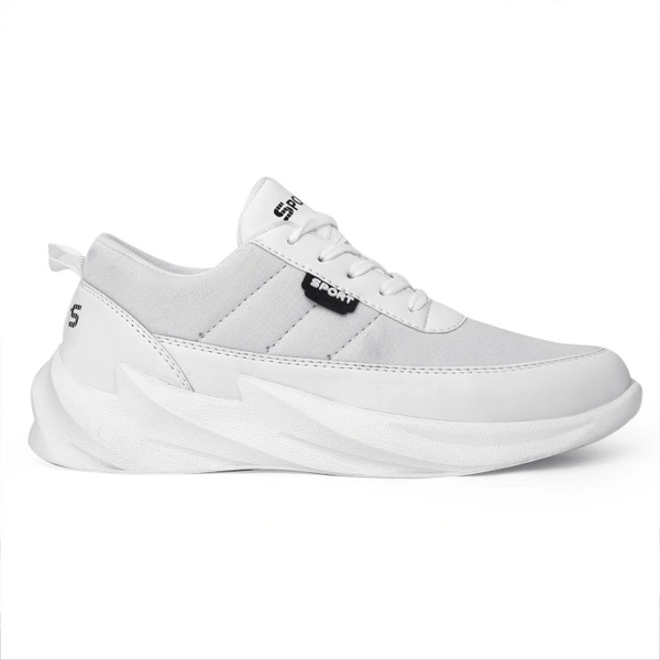 Kraasa Shark-41 Sneakers For Men - 7, White