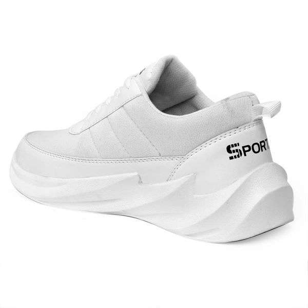 Kraasa Shark-41 Sneakers For Men - 7, White