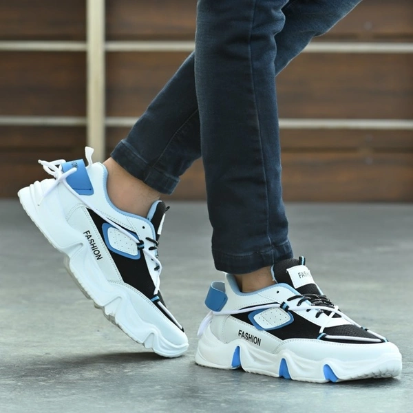 RODDICK SHOES Fashion Outdoor Canvas Casual Light Weight Lace-up Evening Walk Running Shoes For Men Sneakers For Men - 7, Sky
