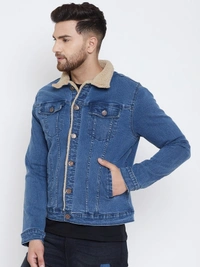 FUGAZEE Full Sleeve Solid Men Jacket - S, Blue
