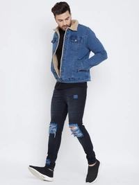 FUGAZEE Full Sleeve Solid Men Jacket - S, Blue