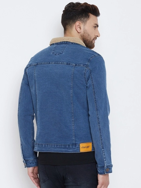 FUGAZEE Full Sleeve Solid Men Jacket - S, Blue