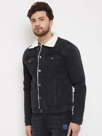 FUGAZEE Full Sleeve Solid Men Jacket - XXL, Black
