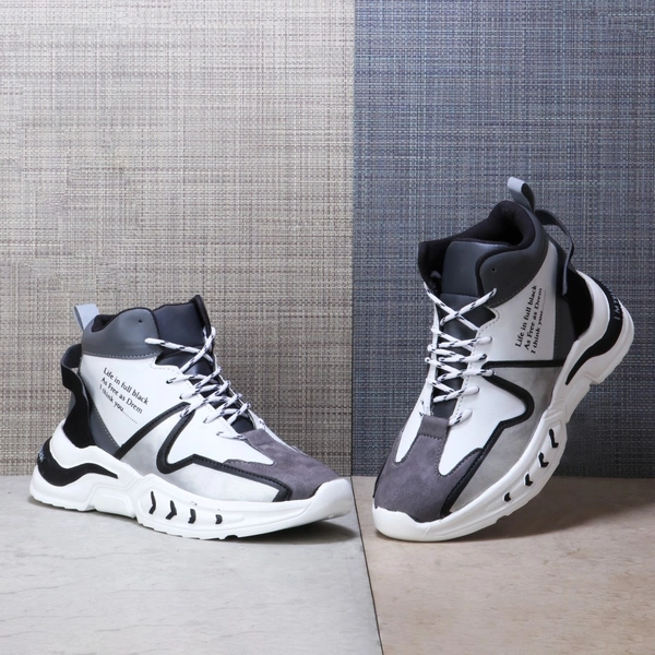 Roshious Trend's Collection , Comfortable ,Flexible &Fashionable shoes for men’s , Premium quality for boys and men’s shoes Boots, Sneakers (GREY_9) Casuals For Men - 10, BLACK, ₹60/-
