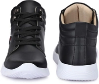 FKIZKO Stylish Sneakers || Running || Boots For Men - 9, Black, ₹44/-