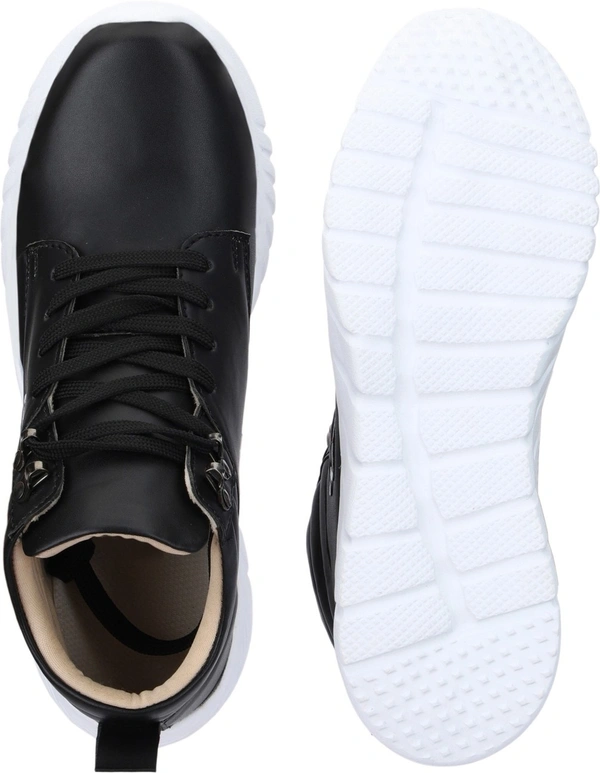 FKIZKO Stylish Sneakers || Running || Boots For Men - 9, Black, ₹44/-