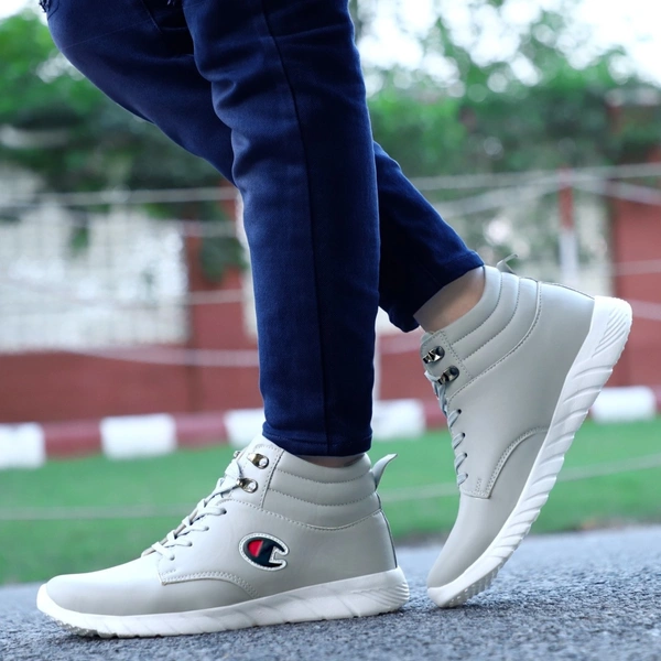 FKIZKO Stylish Sneakers || Running || Boots For Men - 7, Grey, ₹44/-