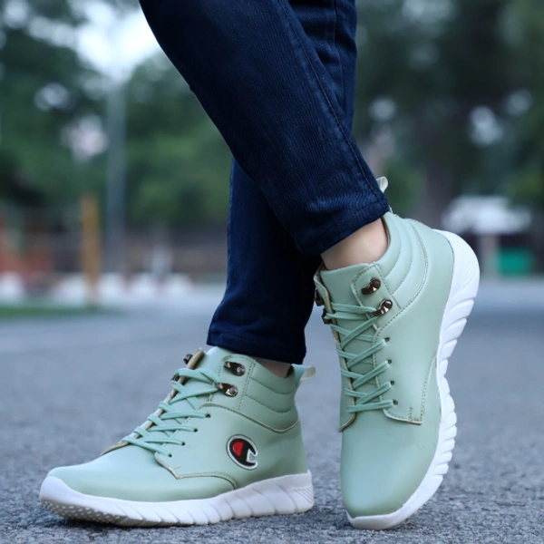 FKIZKO Stylish Sneakers || Running || Boots For Men - 8, Aquamarine Blue, FREE