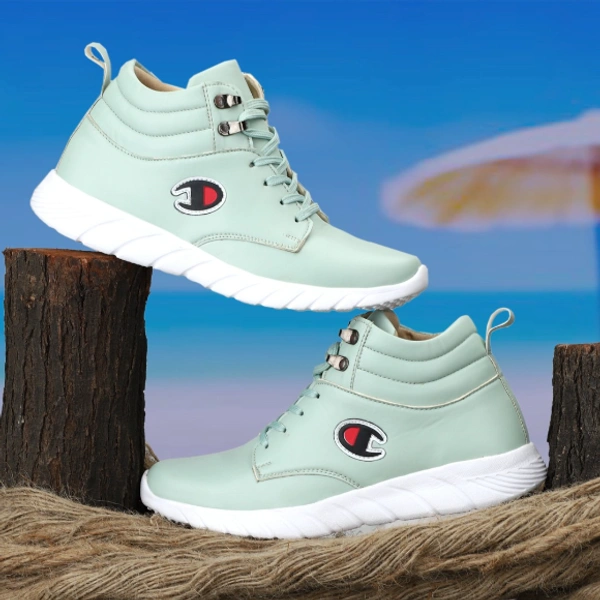 FKIZKO Stylish Sneakers || Running || Boots For Men - 8, Aquamarine Blue, FREE