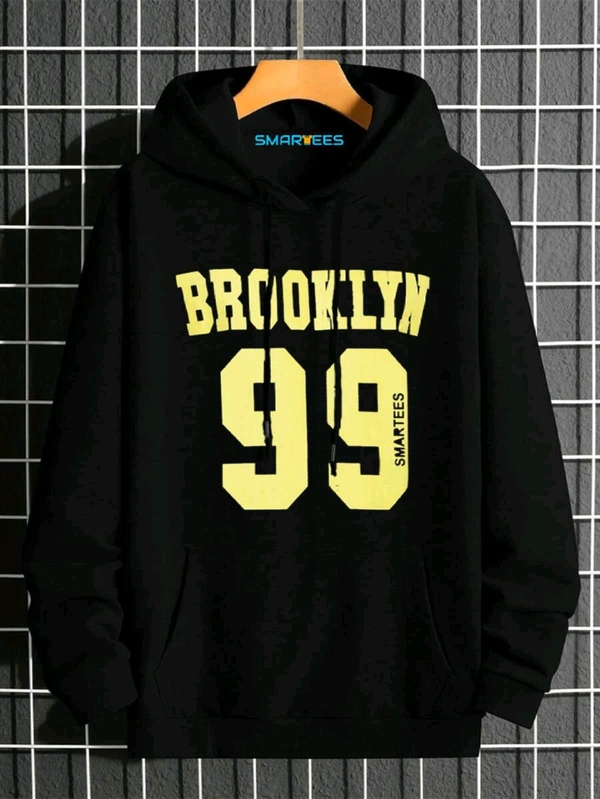 Full Sleeve Printed Men Sweatshirt - L, Black_10