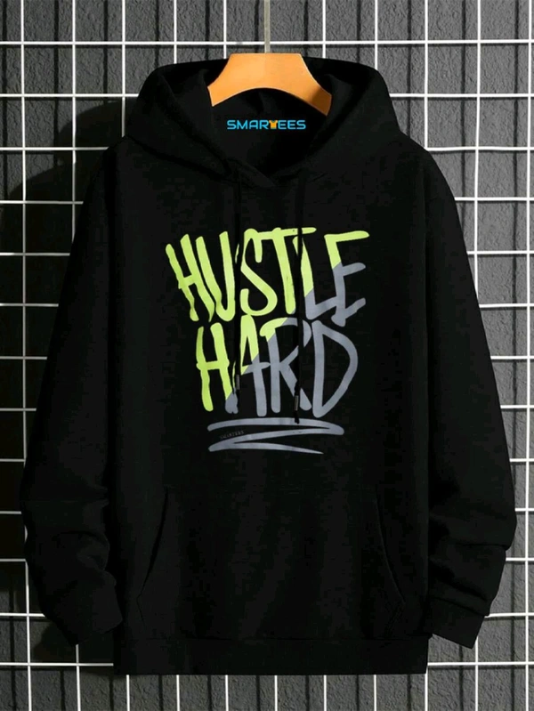 Full Sleeve Printed Men Sweatshirt - L, Black_13