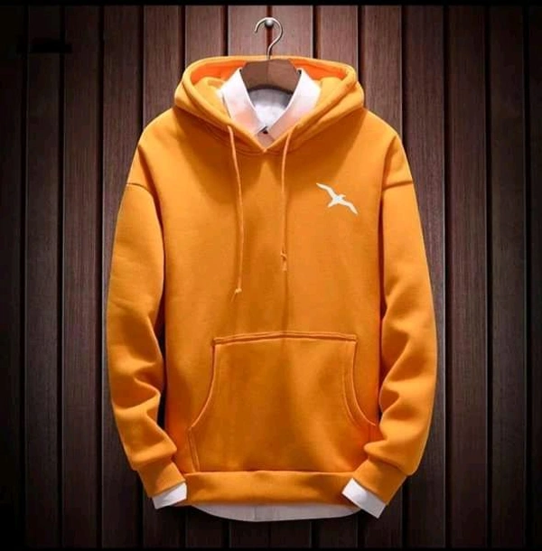 Solid Hoodie - Yellow, M