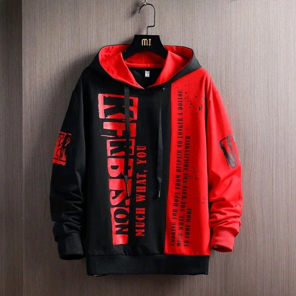 Trendy Men's Hoodies - Red, Xl