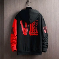 Trendy Men's Hoodies - Red, XXL