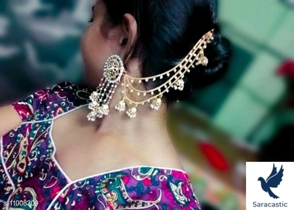 Super Hit Peari Studded Jhumkas (Saracastic Trusted) - Free size
