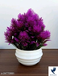 Fabolaus Home Decorating Artificial Flower (Trusted By Saracstic) - purple, Free size