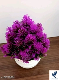 Fabolaus Home Decorating Artificial Flower (Trusted By Saracstic) - purple, Free size