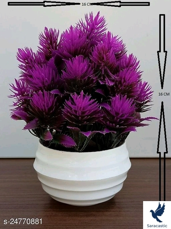 Fabolaus Home Decorating Artificial Flower (Trusted By Saracstic) - purple, Free size