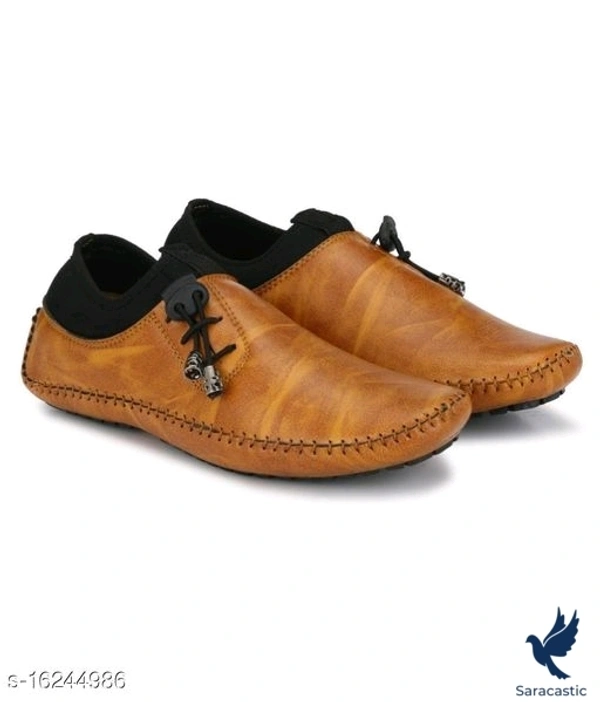 Trendy Men's Mustard Causal Shoes - 6