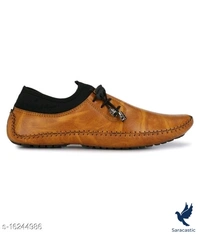 Trendy Men's Mustard Causal Shoes - 6