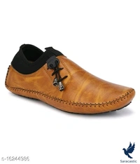 Trendy Men's Mustard Causal Shoes - 7