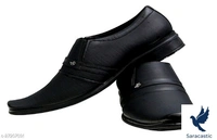 DEEKADA Men's Black Synthetic Lether Formal Shoes (Trusted By Customers) - 8