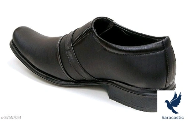 DEEKADA Men's Black Synthetic Lether Formal Shoes (Trusted By Customers) - 9