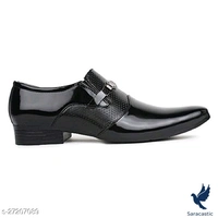 DEEKADA Men's Black Patent Lether Formal Party Wear Shoes (Trusted By Customers) - 6, Black