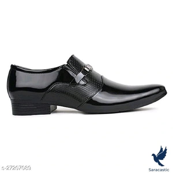 DEEKADA Men's Black Patent Lether Formal Party Wear Shoes (Trusted By Customers) - 6, Black